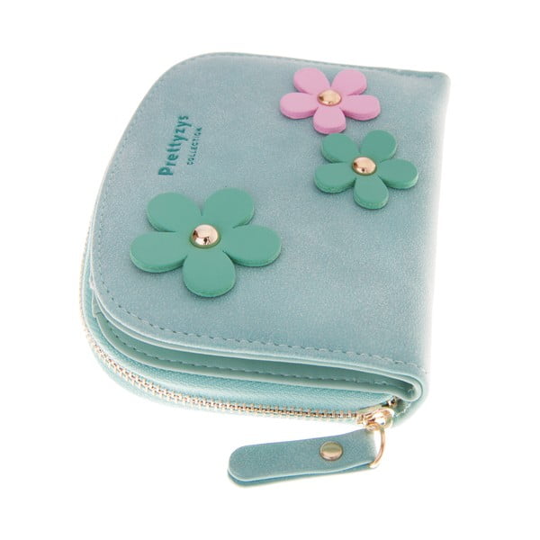 Malá peňaženka Wild Flowers, zelená