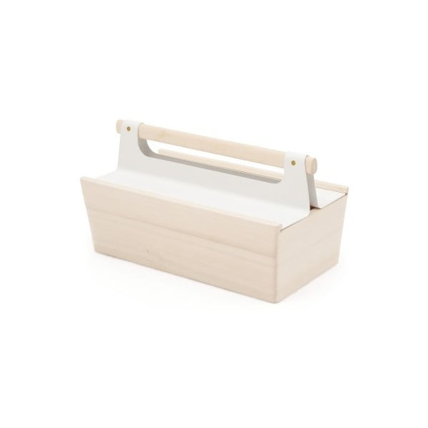 Biely úložný box z jaseňového dreva na náradie HARTÔ