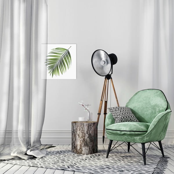 Obraz Styler Canvas Greenery Black Palm, 32 x 32 cm-image-1