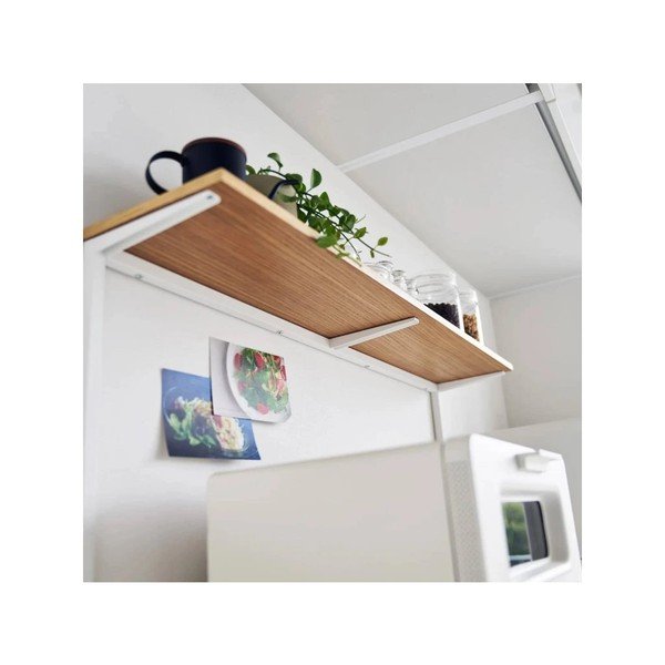 Biela/v prírodnej farbe drevená prídavná polička 28,5x8,5 cm Tower – YAMAZAKI-image-3