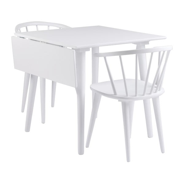 Biela jedálenská stolička z dreva kaučukovníka Rowico Carmen-image-3