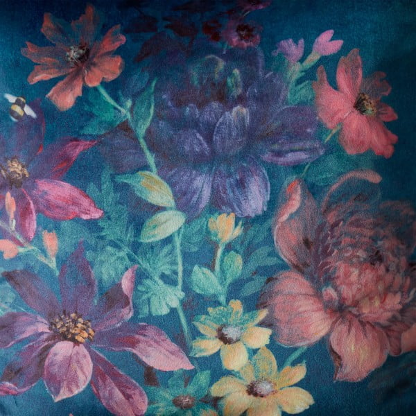 Zamatový dekoračný vankúš 45x45 cm Bridgerton Romantic Floral – Catherine Lansfield-image-3