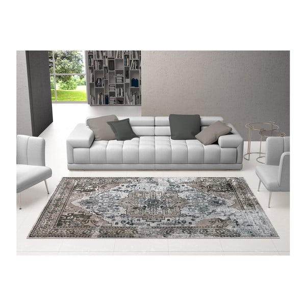 Sivý koberec DECO CARPET Tripoli Style, 133 × 190 cm