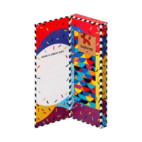 Ponožky v darčekovom balení Ballonet Socks Happy Birthday Socks Card with Sunset, veľkosť 41 - 46-image-3