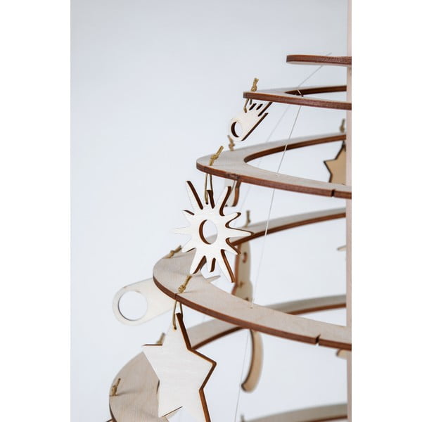 Súprava 8 drevených vianočných dekorácií Spira Medium-image-2