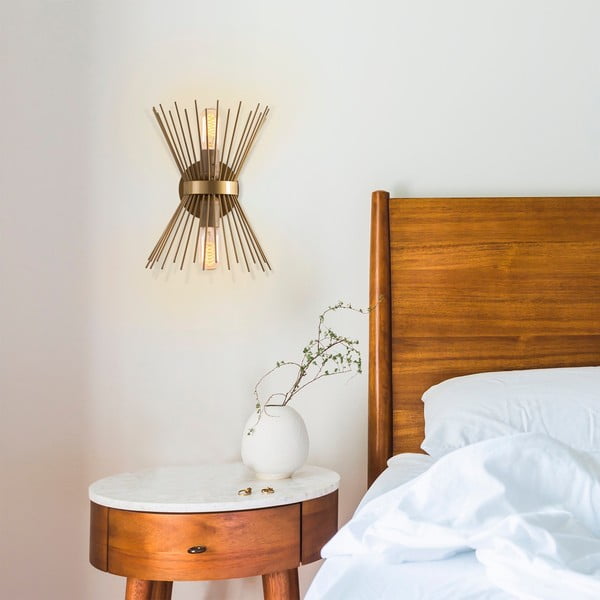 Nástenné svietidlo v zlatej farbe Kirpi – Opviq lights-image-3