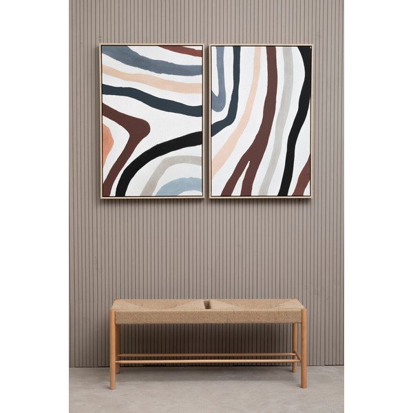 Obrazy v súprave 2 ks s rámom/na plátne 63x93 cm Astratto – Premier Housewares-image-1