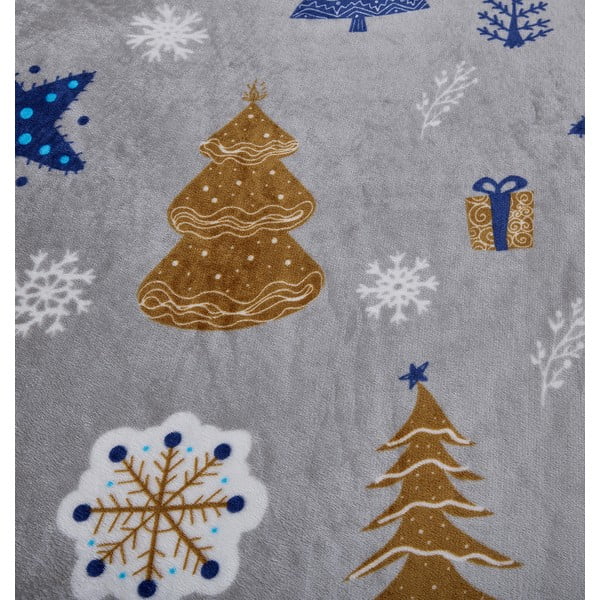 Sivé obliečky na jednolôžko z mikroplyšu 140x200 cm Natale – My House-image-4