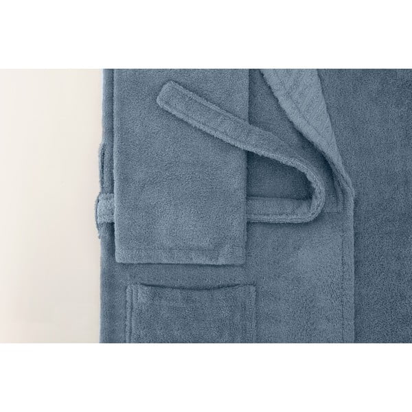 Modrý bavlnený župan veľkosť L/XL - Foutastic-image-4