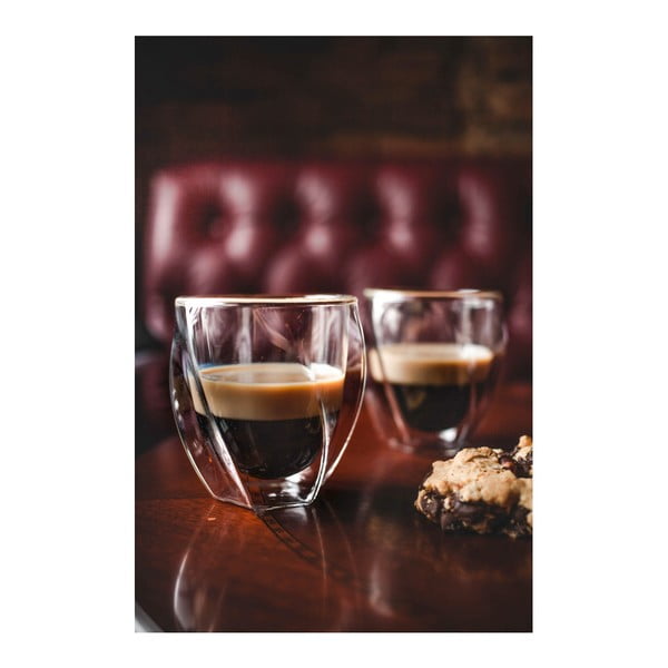 Dvojstenné hrnčeky na cappuccino v súprave 2 ks 250 ml Cristallo – Vialli Design-image-2