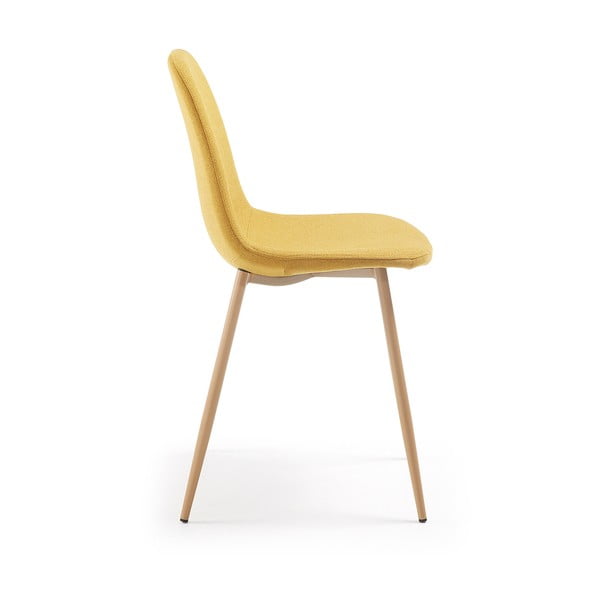 Horčicovožltá jedálenská stolička Kave Home Lissy-image-2