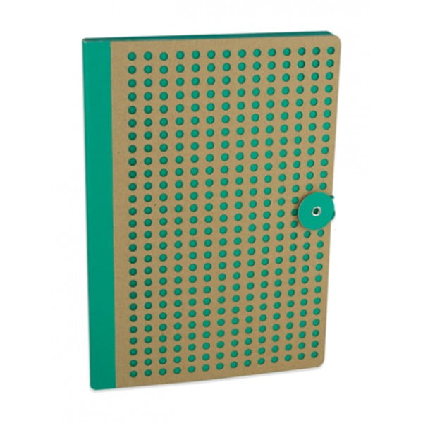 Zelený zápisník Portico Designs Laser, 160 strán