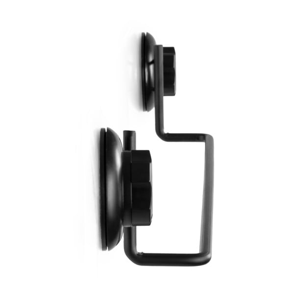 Čierny samodržiaci nástenný držiak na uteráky Compactor Bestlock Black Tube Holder For Towels, 60,6 x 9 cm-image-4