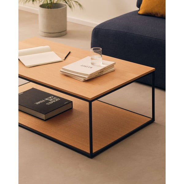 Konferenčný stolík s doskou v dubovom dekore v prírodnej farbe 60x110 cm Yoana – Kave Home-image-1