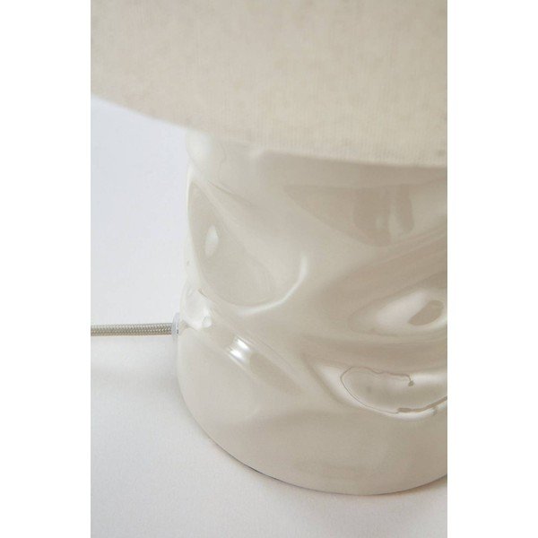 Sivá keramická stolová lampa (výška  40 cm) Milera – Jotex-image-4