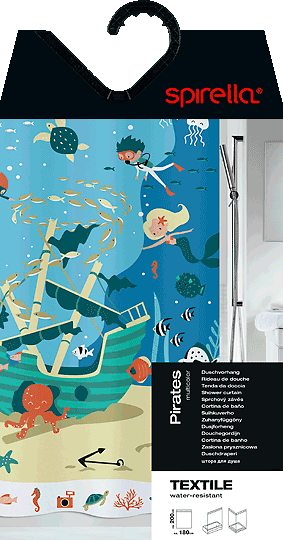 Sprchový záves 180x200 cm Pirates – Spirella-image-1