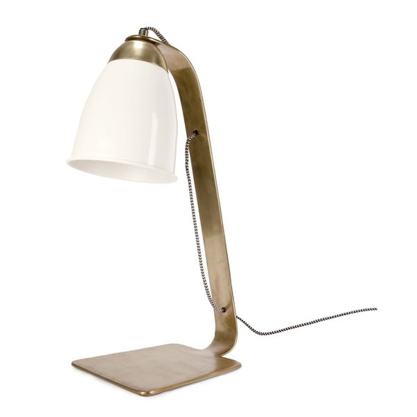 Biela stolová lampa HF Living Bureau