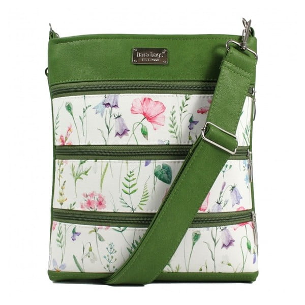 Zeleno-béžová kabelka Dara bags Darian Middle No.2008