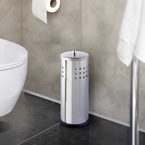 Stojan na toaletný papier v striebornej farbe Wenko Ancona Matt-image-1