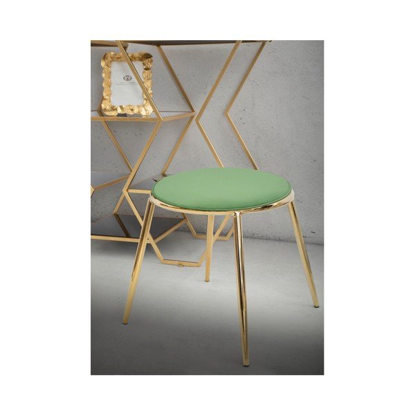 Svetlo-zelená stolička Mauro Ferretti Emily, ⌀ 45 cm-image-1