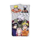 Bavlnené detské obliečky na jednolôžko 140x200 cm Naruto "Grey" – Jerry Fabrics