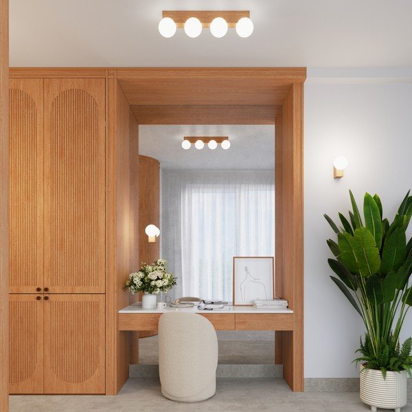 Biele/v prírodnej farbe stropné svietidlo so skleneným tienidlom ø 12 cm Solum – Sollux-image-1