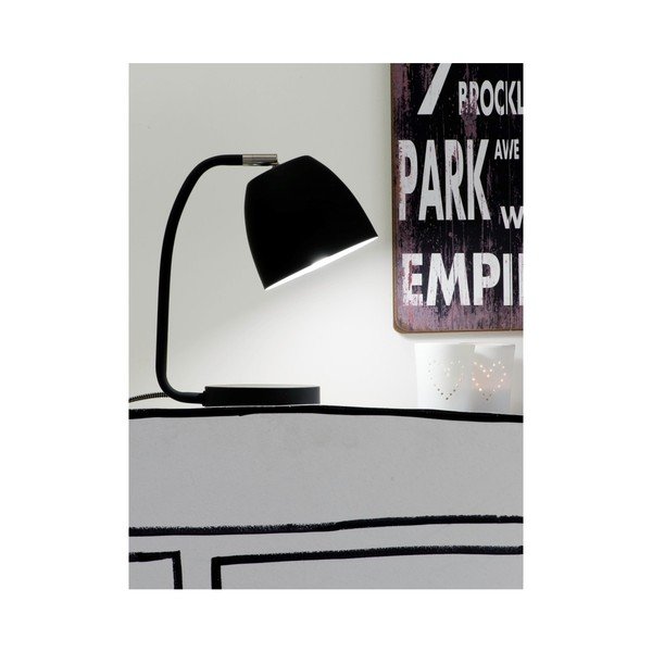 Čierna stolová lampa s kovovým tienidlom (výška 28 cm) Newport – it's about RoMi-image-1