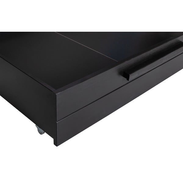 Čierna zásuvka pod posteľ 90x200 cm Dennis – WOOOD-image-4