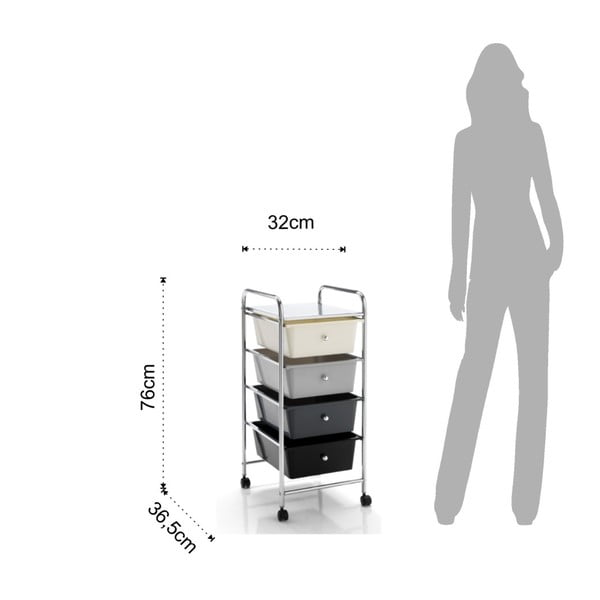 Pojazdný vozík so 4 zásuvkami Tomasucci Air-image-2