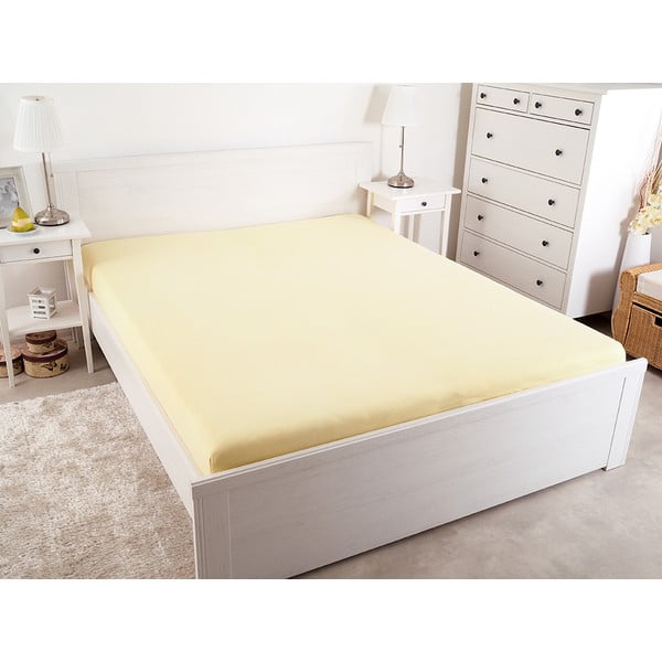 Žltá napínacia plachta 140x200 cm – B.E.S.-image-2