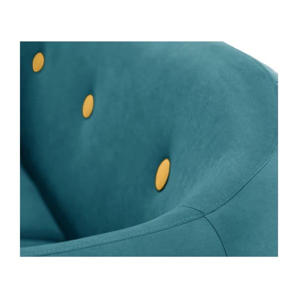 Tyrkysovozelená rohová trojmiestna pohovka Scandi by Stella Cadente Maison, pravý roh-image-3