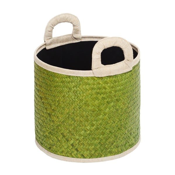 Zelený košík z morskej trávy Ikaika, ⌀ 30 cm