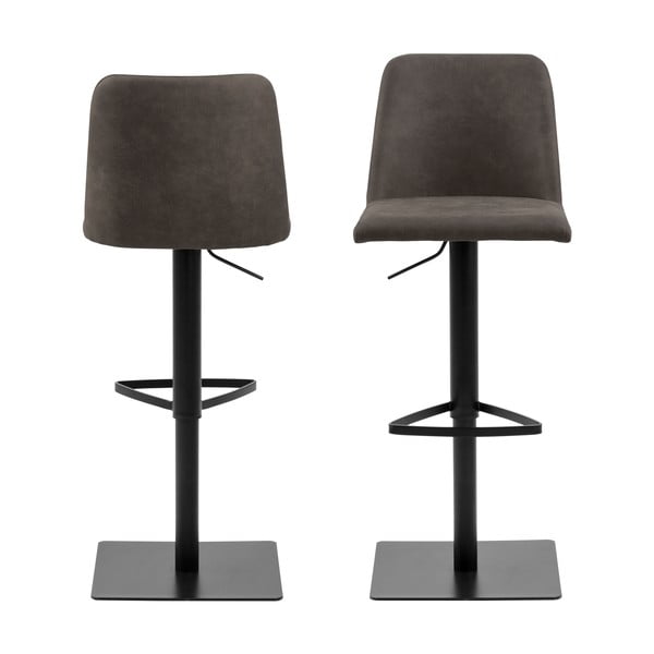 Antracitová barová stolička s nastaviteľnou výškou (výška sedadla 78,5 cm) Avanja – Actona-image-3