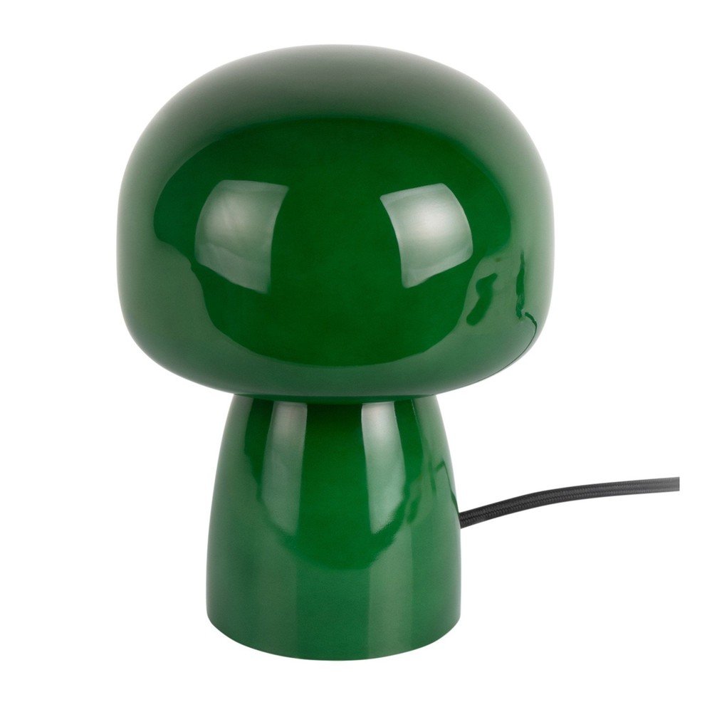 E-shop Tmavozelená sklenená stolová lampa (výška 20 cm) Fervor – Leitmotiv