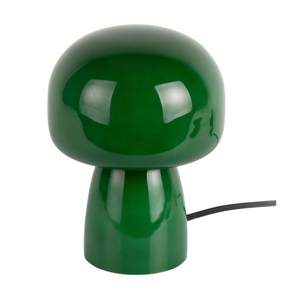 Tmavozelená sklenená stolová lampa (výška  20 cm) Fervor – Leitmotiv