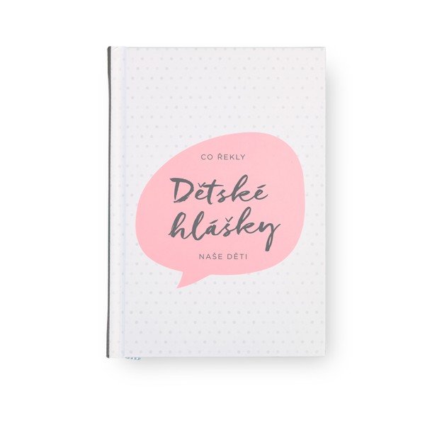 Ružový zápisník so záložkou na detské hlášky Bloque.