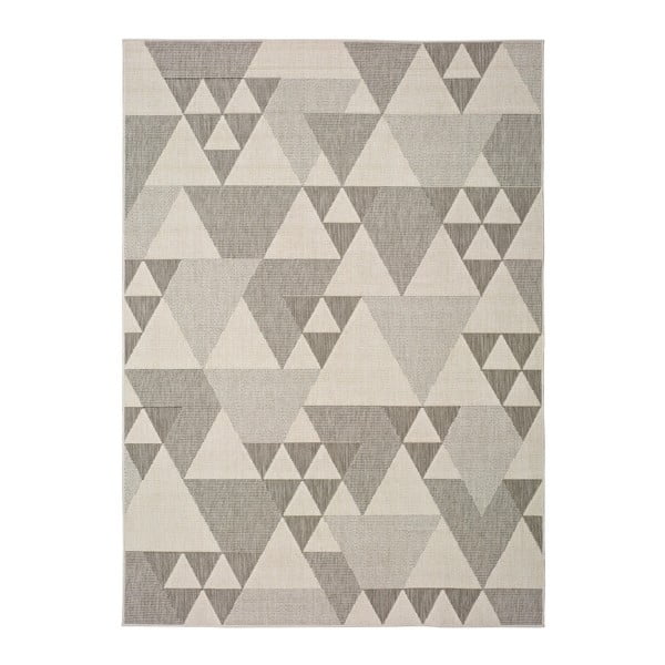 Béžový vonkajší koberec Universal Clhoe Triangles, 120 x 170 cm