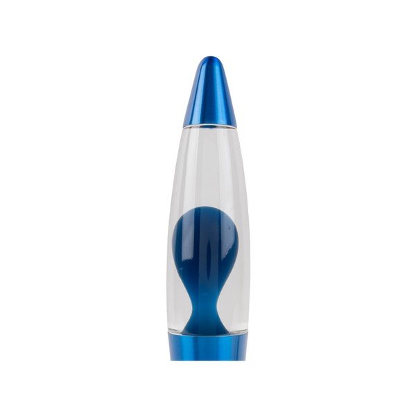 Modrá sklenená lávová lampa (výška  35,5 cm) Funky Rocket Lava – Leitmotiv-image-2