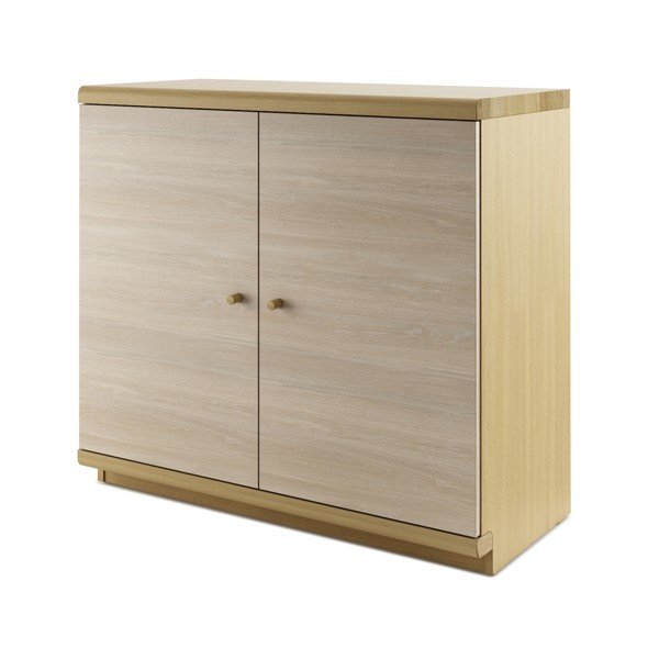 Prírodná dvojdverová komoda z masívneho dubového dreva JELÍNEK Amanta