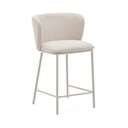 Béžová barová stolička (výška sedadla 65 cm) Ciselia – Kave Home