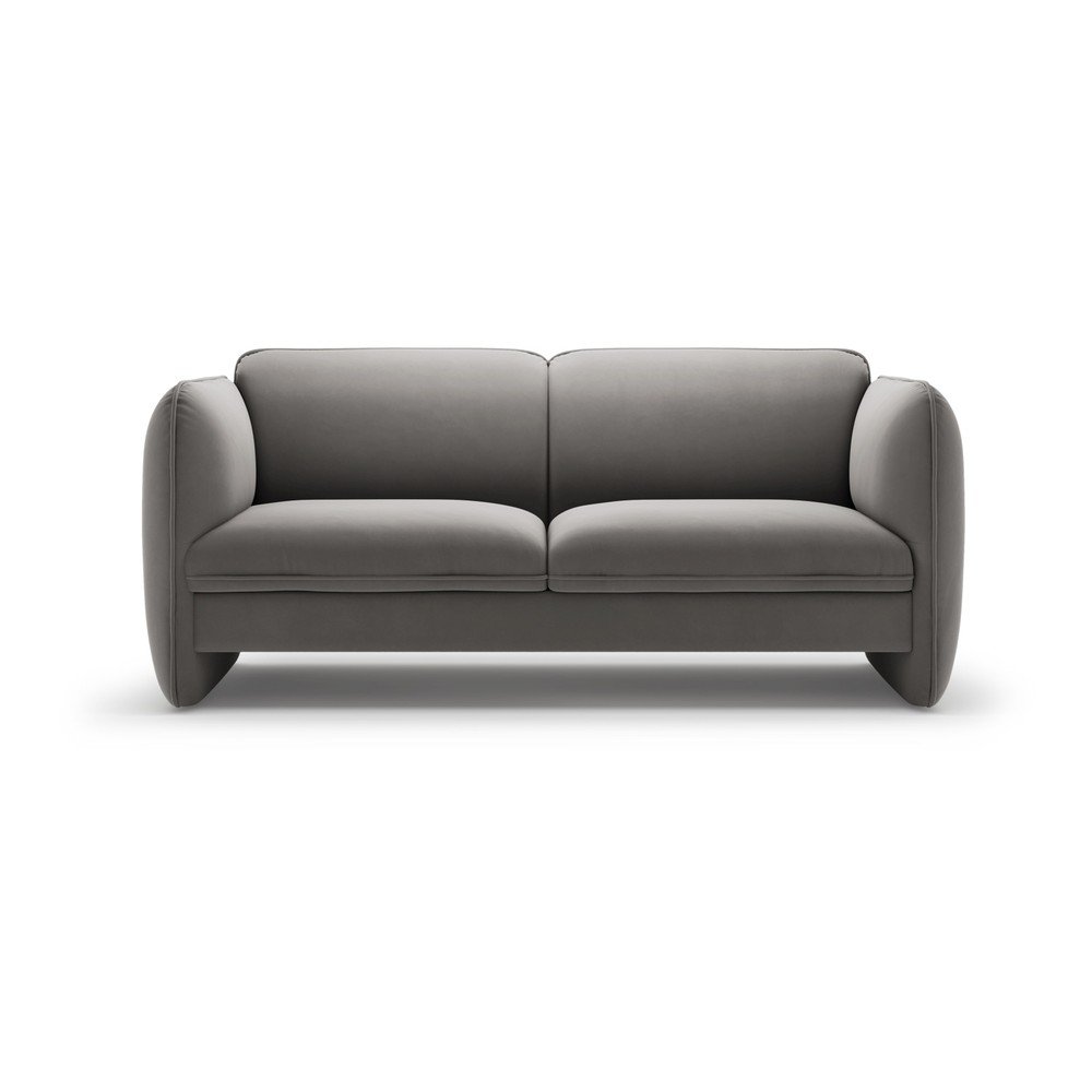 E-shop Tmavosivá zamatová pohovka 168 cm Georgia – Micadoni