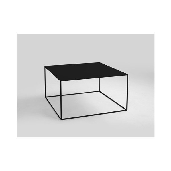 Čierny konferenčný stolík CustomForm Tensio, 80 × 80 cm-image-1