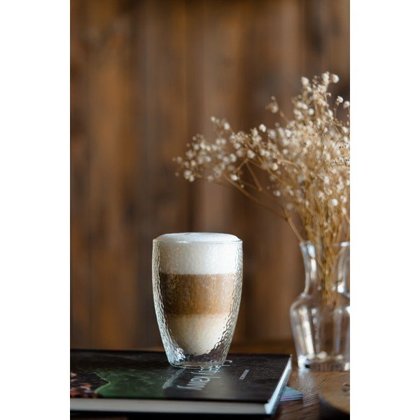 Dvojstenný/na latte sklenený hrnček 350 ml Allessia – Vialli Design-image-3