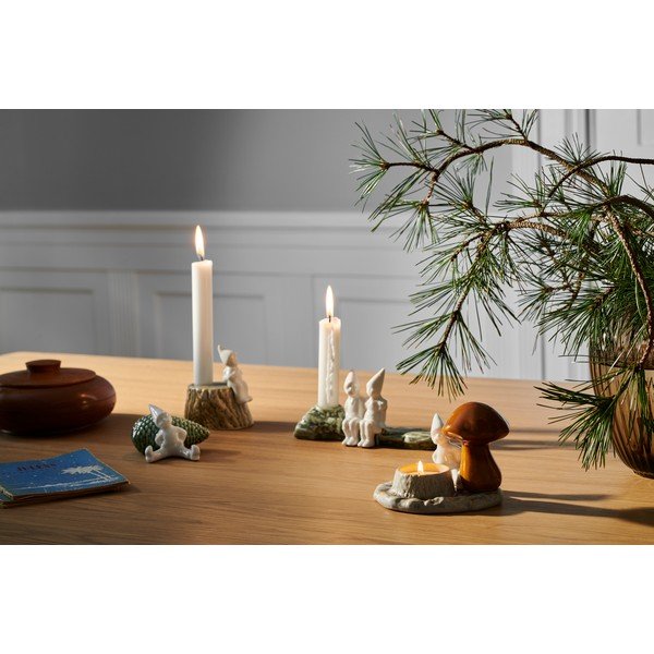 Vianočný kameninový svietnik Kähler Design Christmas Tales, dĺžka 19 cm-image-1