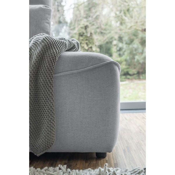 Svetlosivá rozkladacia rohová pohovka (do "U") Homely Tommy – Miuform-image-2