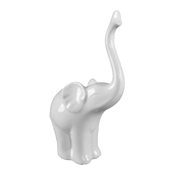 Biela keramická dekoratívna soška slona Mauro Ferretti Elefante A
