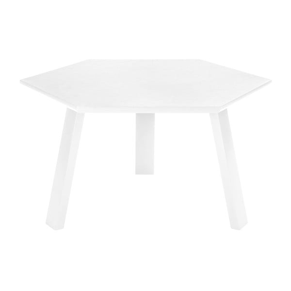 Konferenčný stolík Hexagon Pearl White, 47x37x47 cm