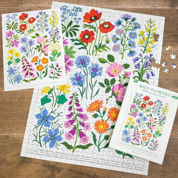 Puzzle (počet dielikov 1000) Wild Flowers – Rex London-image-1