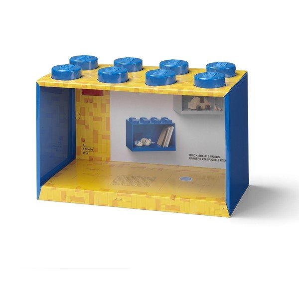 Detská modrá nástenná polica LEGO® Brick 8-image-2