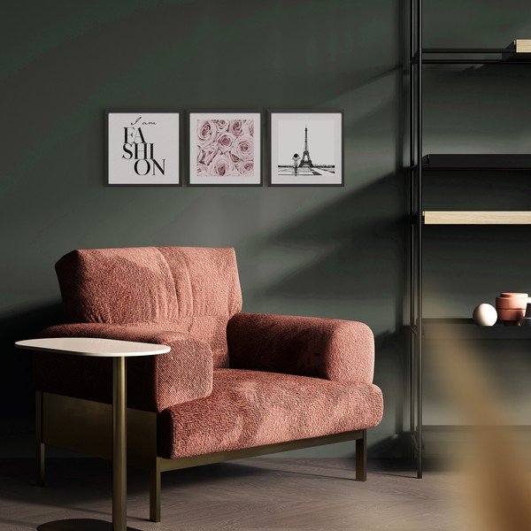 Obrazy v súprave 3 ks 30x40 cm Parisienne – Styler-image-3